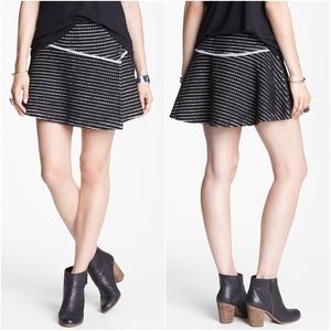 Free People Woven Textured Stripe Bento Skirt, NWT